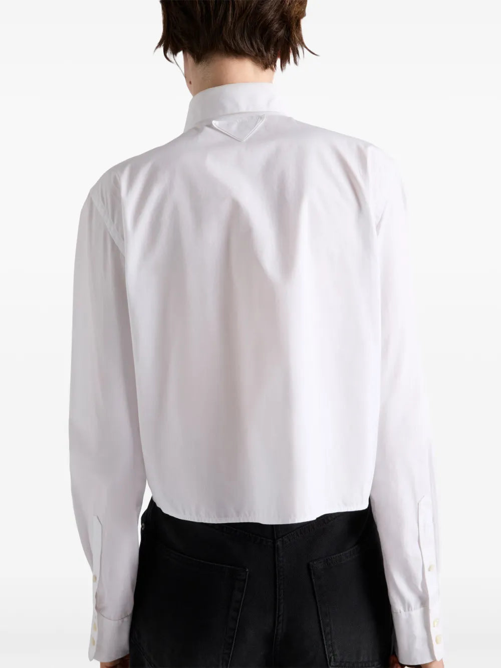 Chemises Chemise à broderie Prada Blanc Femme