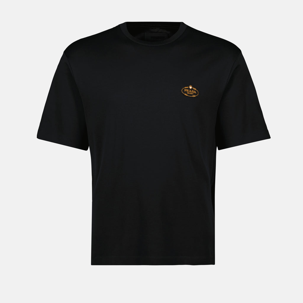 Camisetas T-shirt com Logo Prada Preto Homme