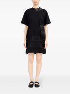 Robes Robe T-shirt imprimée Mm6 Noir Femme