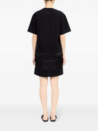 Robes Robe T-shirt imprimée Mm6 Noir Femme