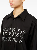 Robes Robe chemise Mm6 Noir Femme