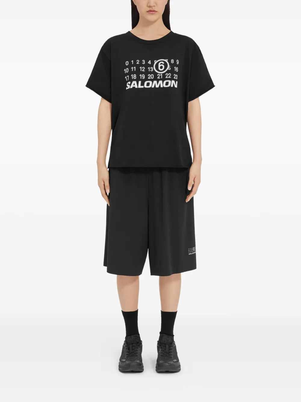 T-shirts T-shirt MM6 x Salomon noir Mm6 Noir Femme