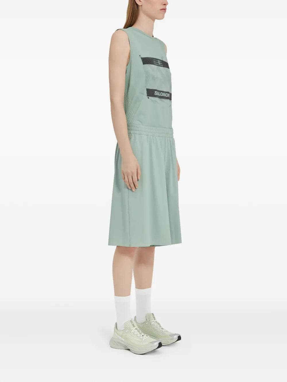 Shorts Shorts Sportivi Mm6 Verde Femme