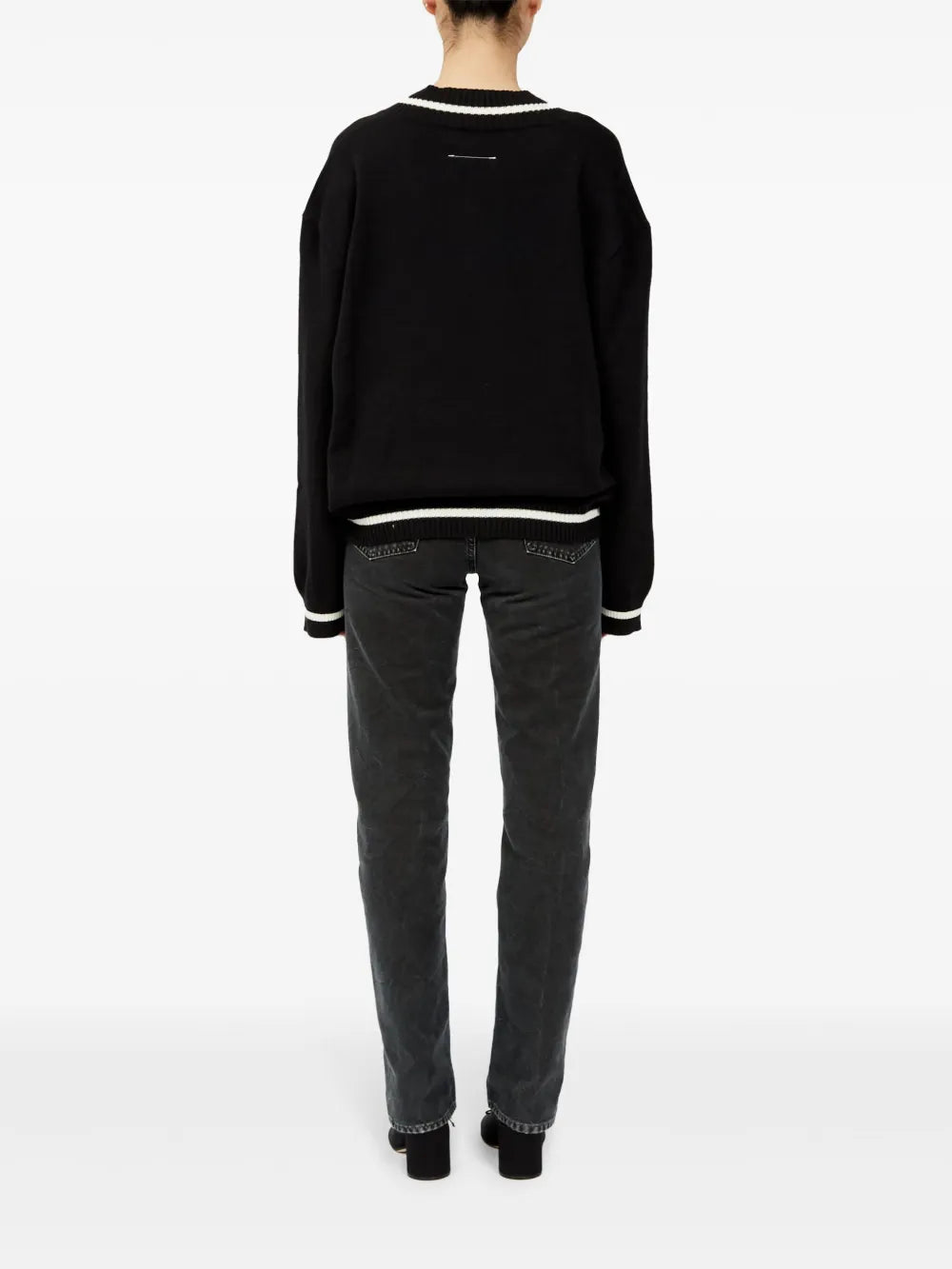 Maille Pull en laine Mm6 Noir Femme
