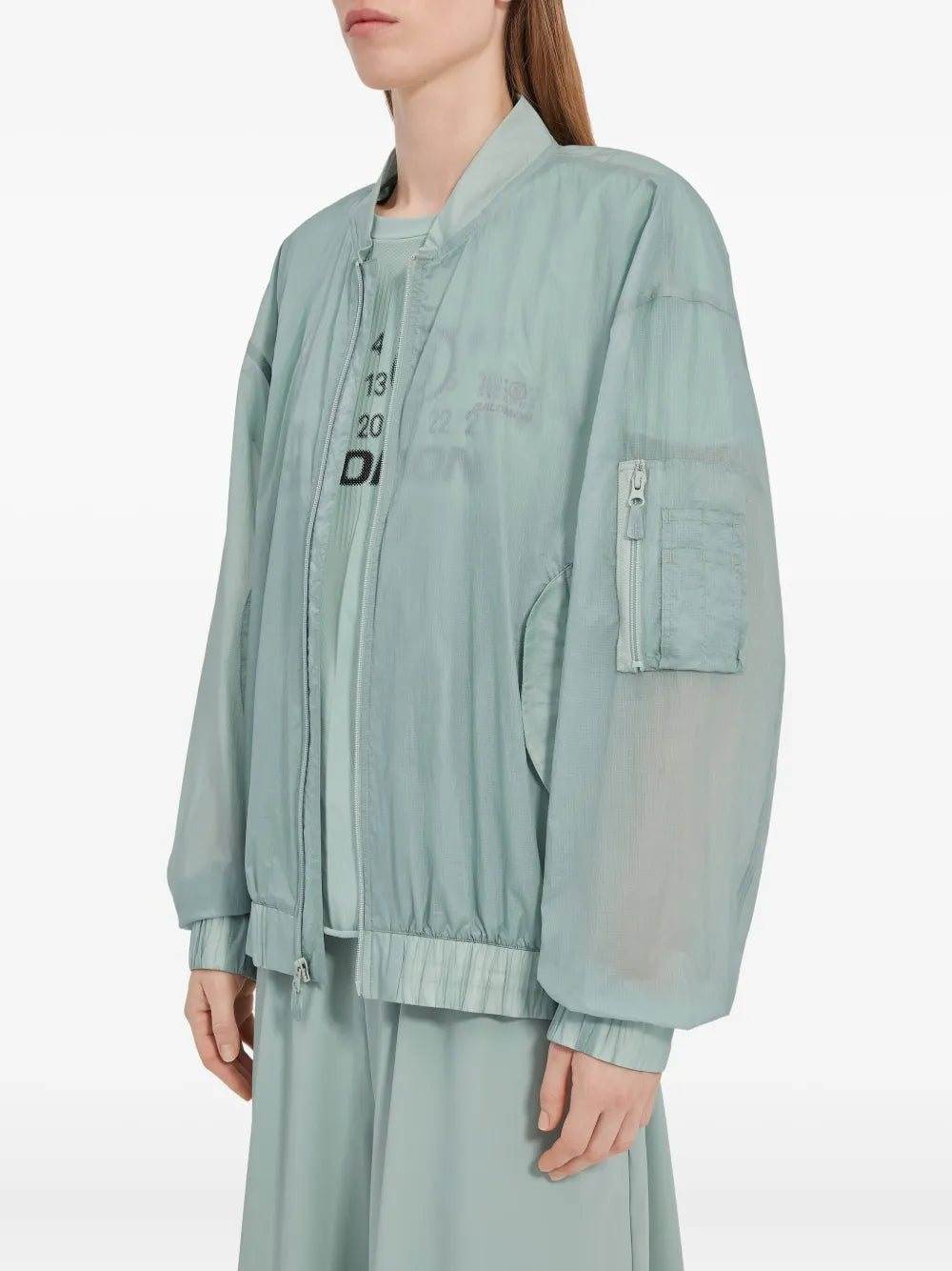 Giacche MM6 x Salomon Giacca Antivento Mm6 Verde Femme