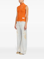 Vestes Gilet sans manche en maille Mm6 Orange Femme