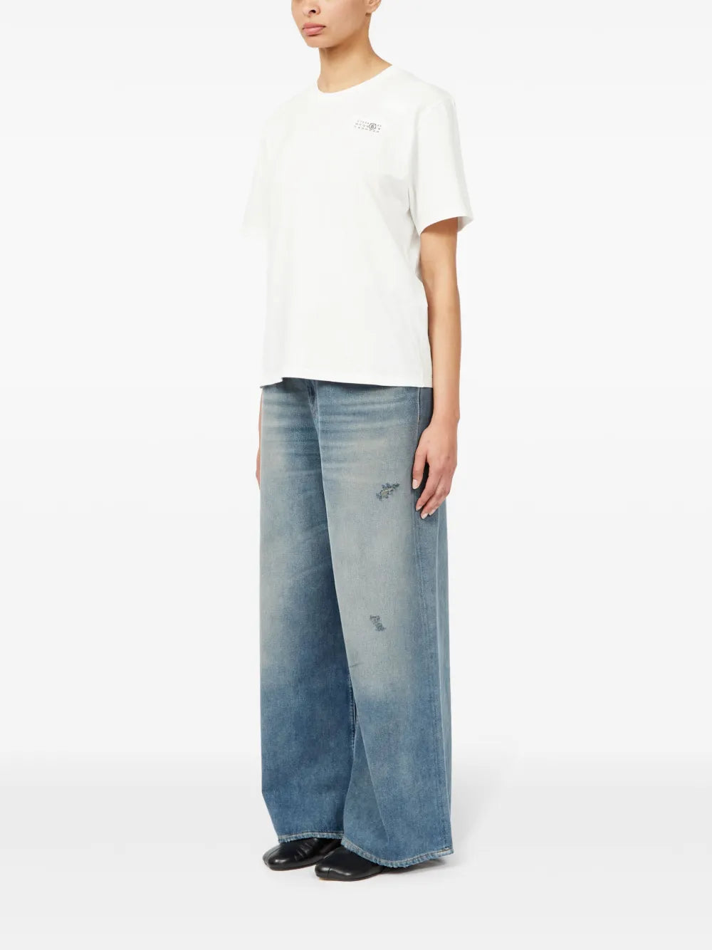 T-shirts T-shirt Numeric Mm6 Blanc Femme