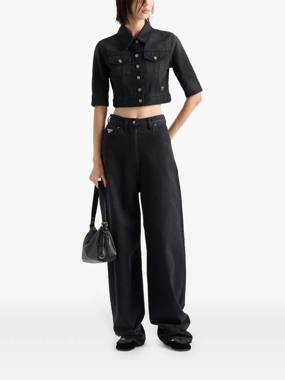 Vestes Veste en jean Prada Noir Femme