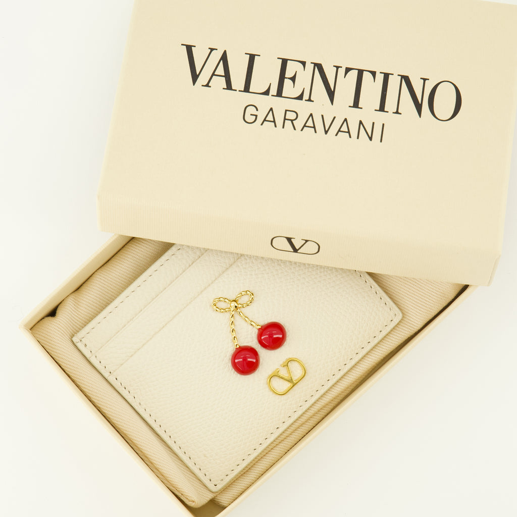 Petite maroquinerie ベージュ チェリフィック ウォレット Valentino Garavani Beige Femme