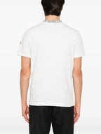 Camisetas T-Shirt com Logotipo Moncler Branco Homme