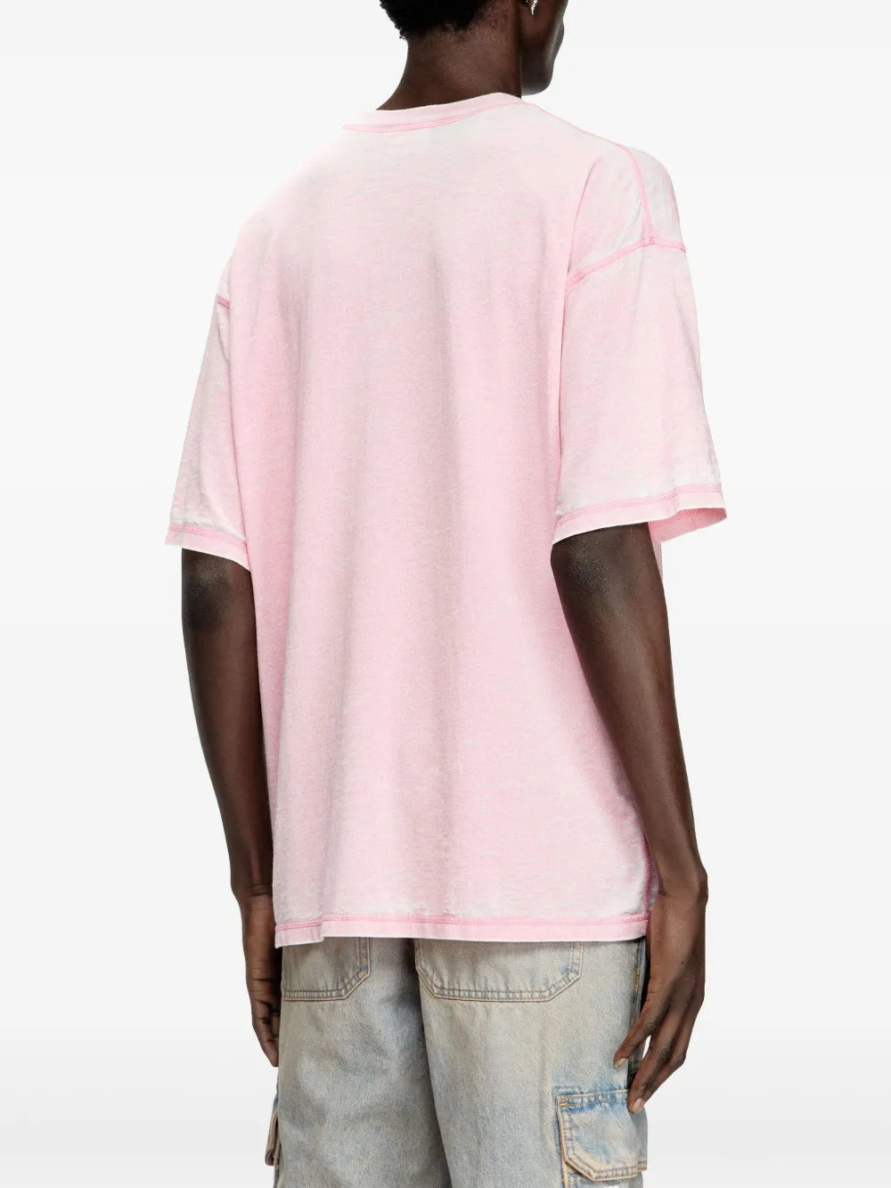 T-Shirts Verblasstes T-boxt-pak T-Shirt Diesel Rosa Homme
