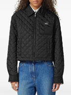 Chaquetas Chaqueta de Nylon Acolchada Versace Negro Femme