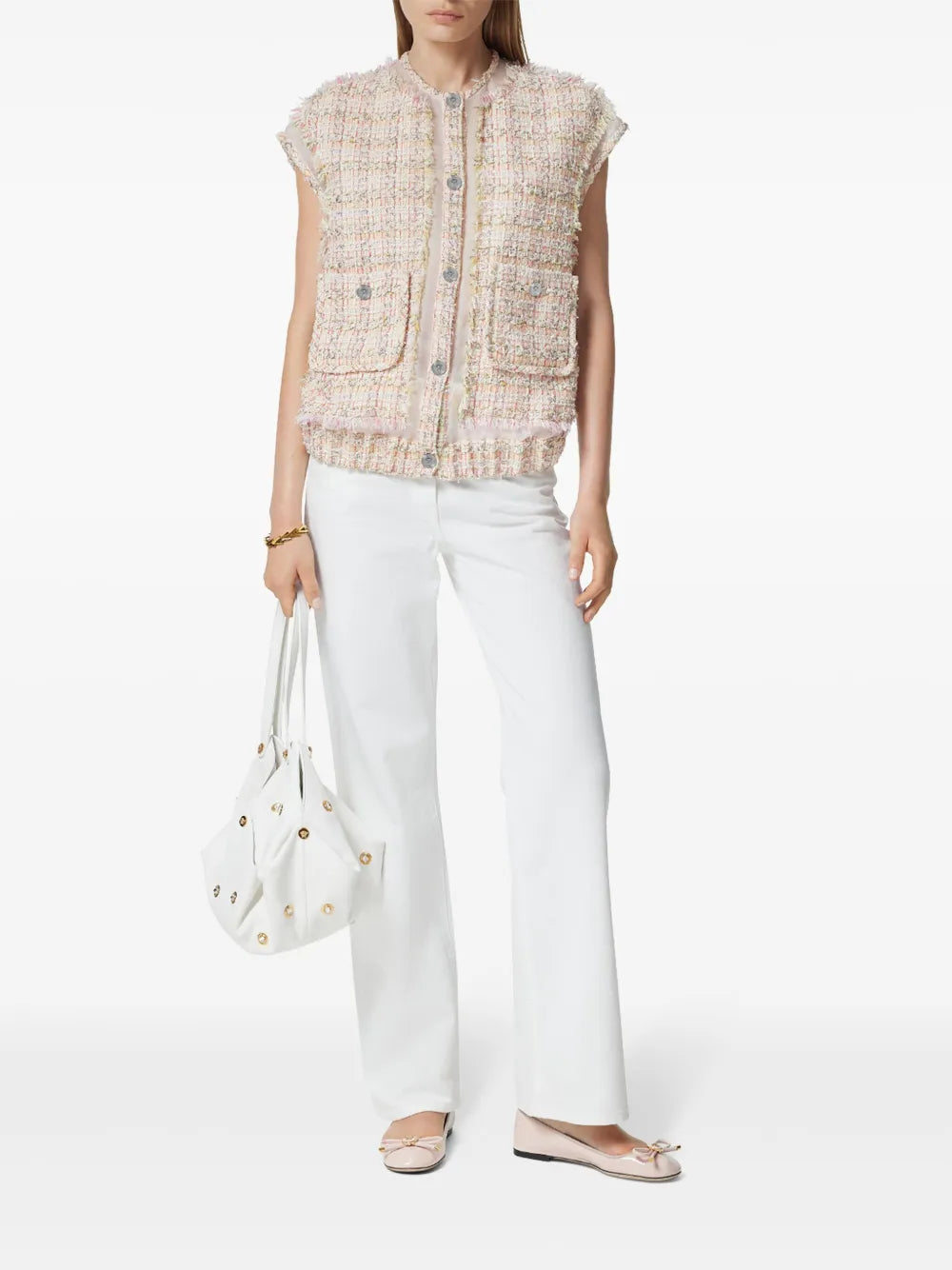 Vestes Veste en tweed Versace Rose Femme