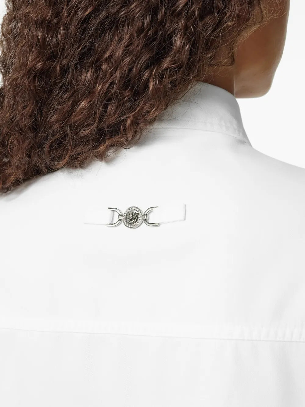 Camisas Camisa de Denim Blanca Versace Blanco Femme