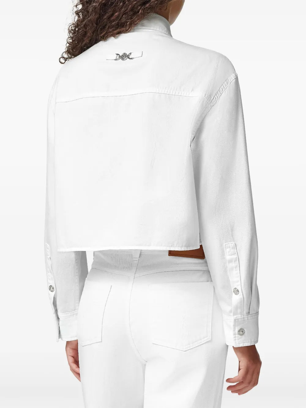 Chemises Chemise en jean blanche Versace Blanc Femme