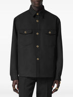 Camisas Camisa de Lã Versace Preto Homme