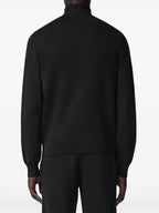 Felpe Giacca in Cashmere con Zip Versace Nero Homme