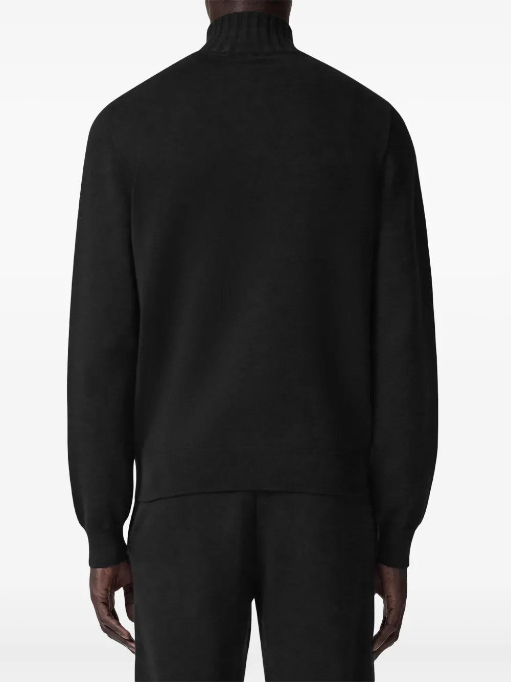 Felpe Giacca in Cashmere con Zip Versace Nero Homme