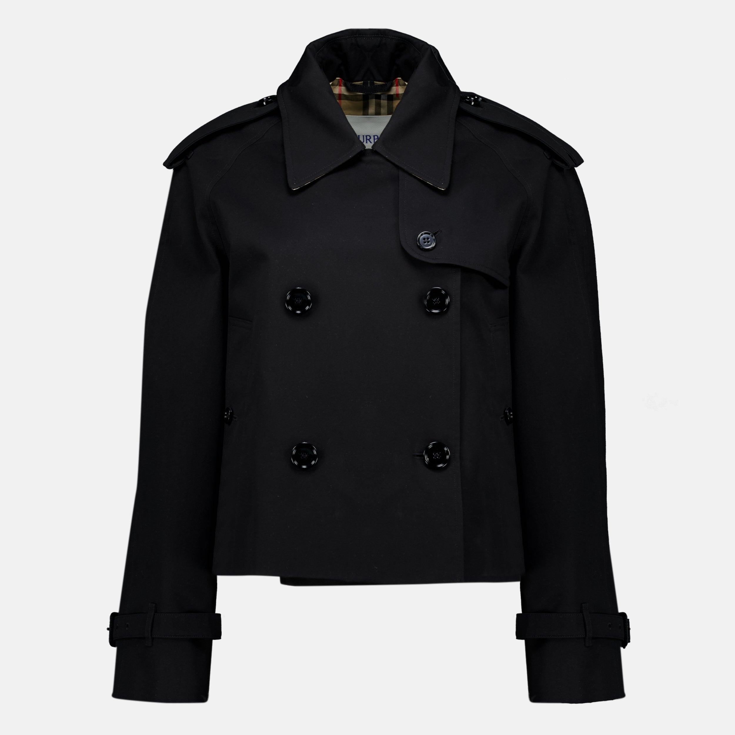 Manteaux Veste Trench Mayfair noir Burberry Noir Femme