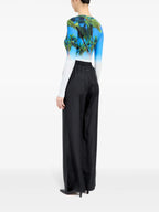 Pants Silk Pants Mm6 Black Femme