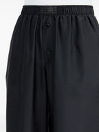 Pants Silk Pants Mm6 Black Femme