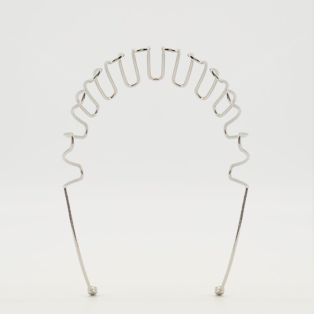 Image de l'article Serre tête Volt-D argenté² de la marque Diesel pour Femme - Saison Automne-Hiver 2025 - Vue de Dos