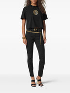 Pantalons Jeans slim noir Versace Noir Femme