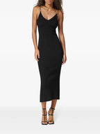 Vestidos Vestido de Malha Preto Versace Preto Femme