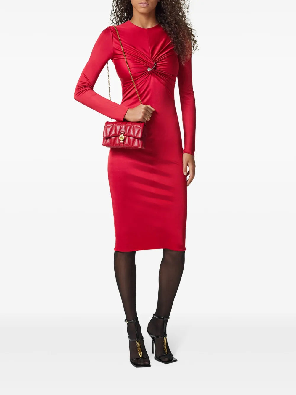 Robes Robe de cocktail rouge Versace Rouge Femme