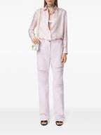 Camisas Camisa de Seda Versace Rosa Femme