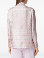 Camisas Camisa de Seda Versace Rosa Femme