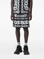 쇼츠 짧은 메두사 체인 Versace 검은색 Homme