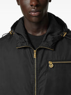 Vestes Coupe-vent en nylon Versace Noir Homme