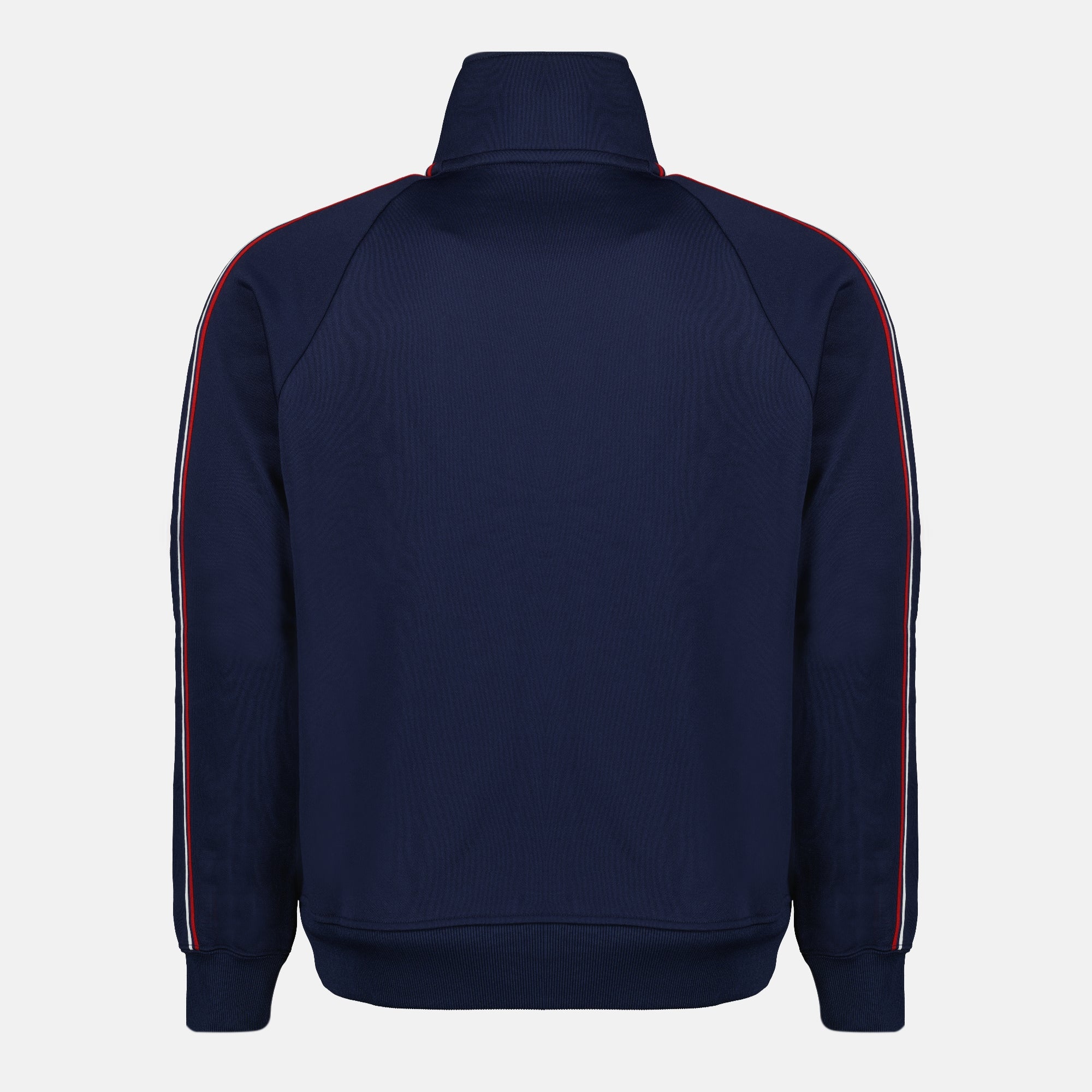 Image de l'article Veste tracksuit en molleton bleu de la marque Saint Laurent pour Homme - Saison Printemps-Été 2026 - Vue de Dos