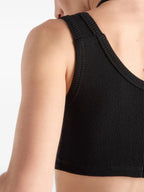 Tops Brassière logo Prada Noir Femme