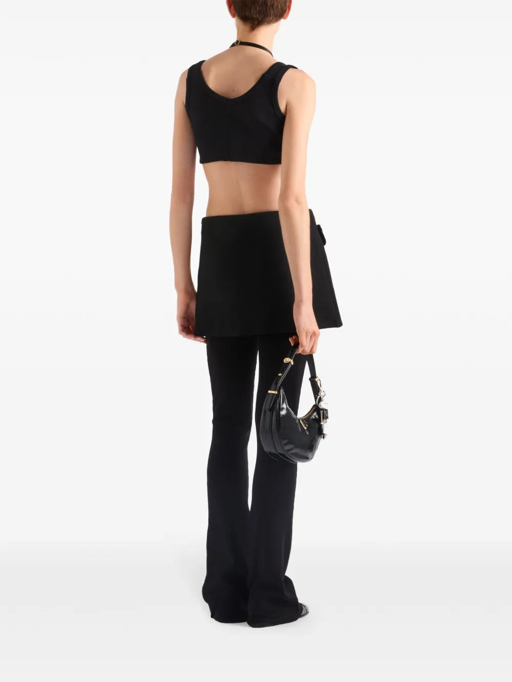 Tops Brassière logo Prada Noir Femme