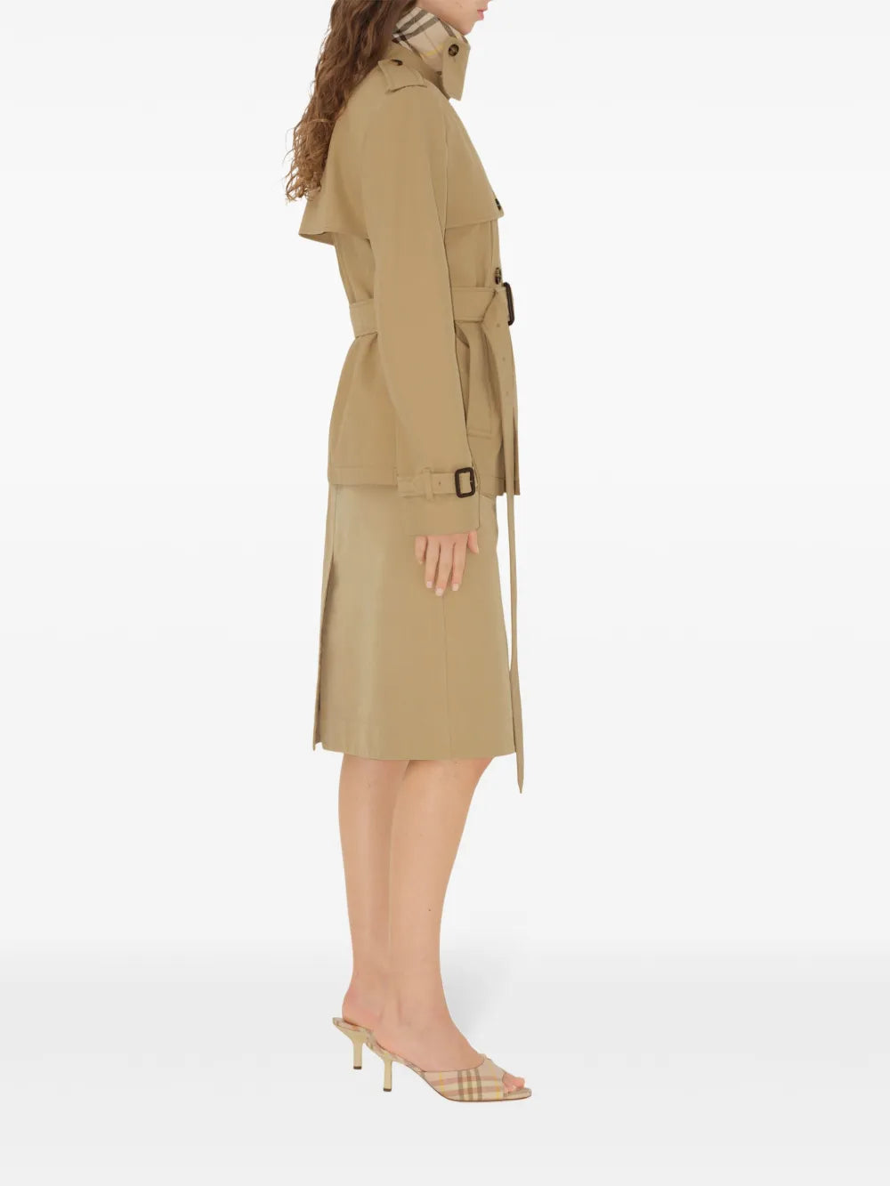コート ショートトレンチコート Burberry ベージュ Femme