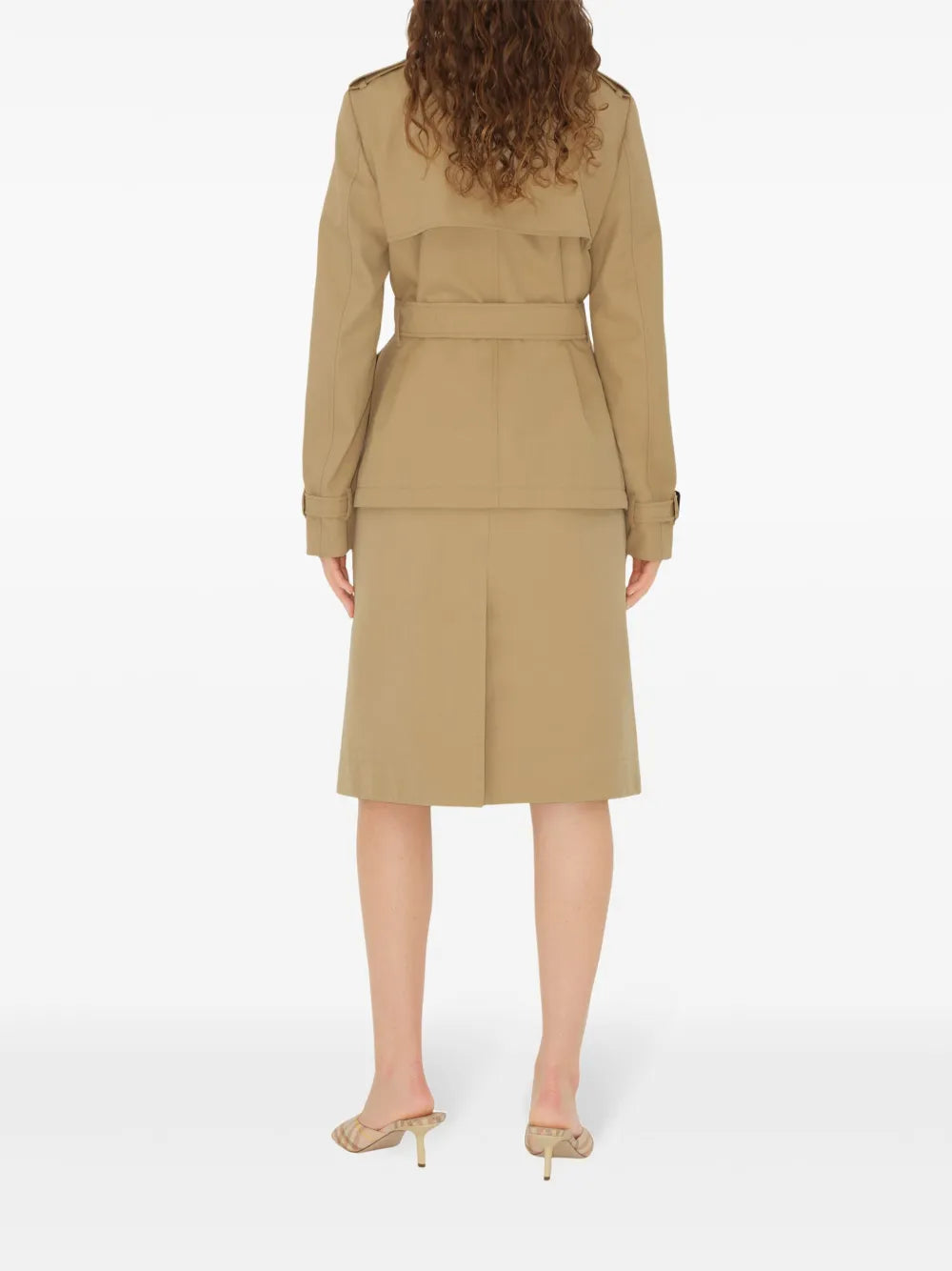 コート ショートトレンチコート Burberry ベージュ Femme