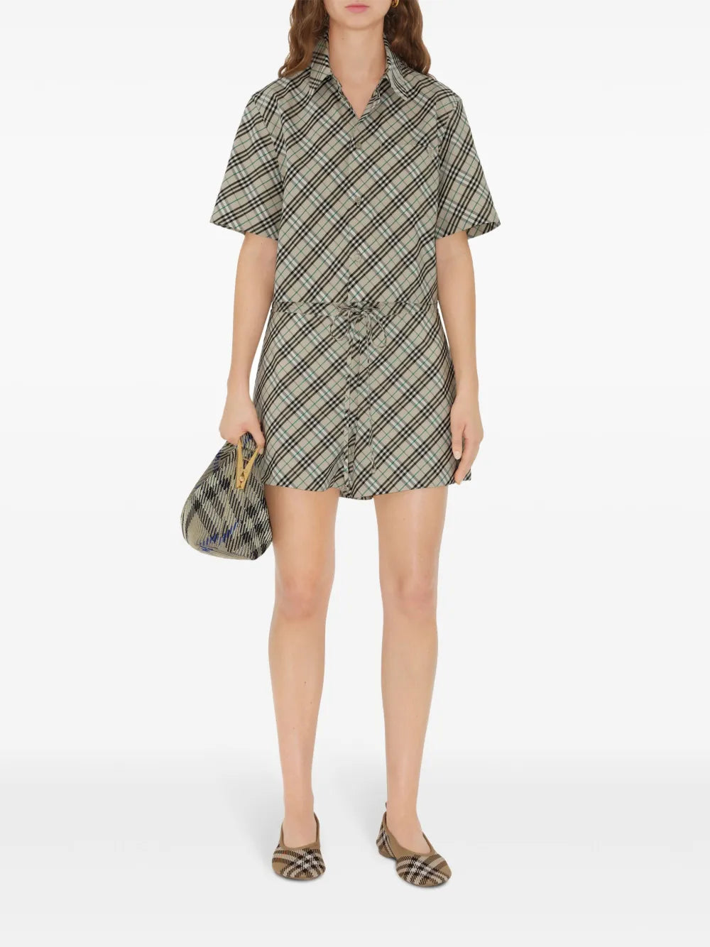 Shorts Checked Shorts Burberry Beige Femme
