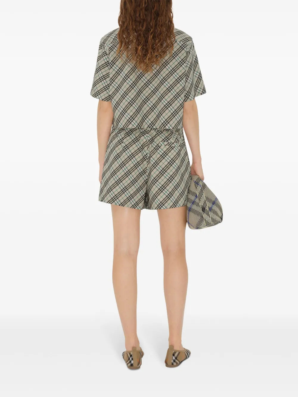 Shorts Checked Shorts Burberry Beige Femme