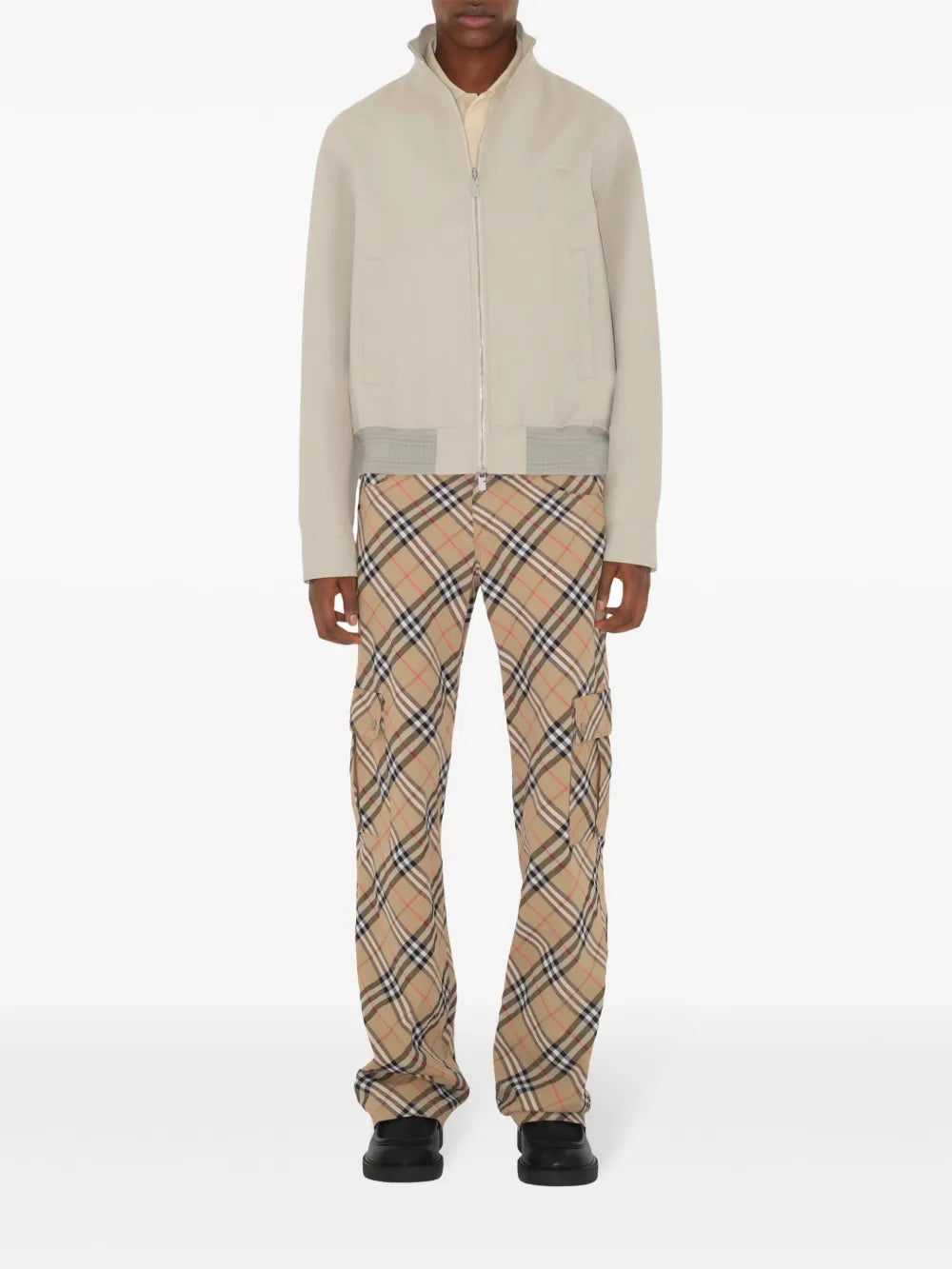 Pantalons Pantalon à carreaux Burberry Beige Homme