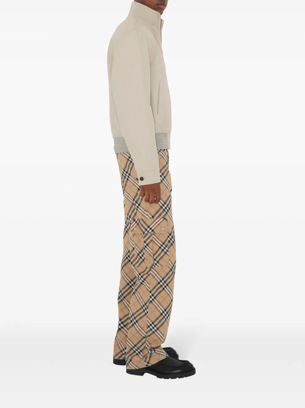 Pantalons Pantalon à carreaux Burberry Beige Homme
