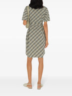 Dresses Check Plaid Dress Burberry Beige Femme