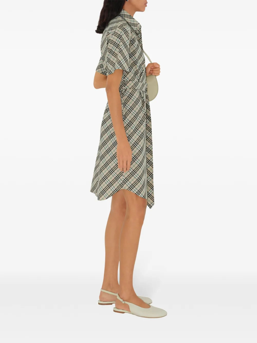 Robes Robe à carreaux Check Burberry Beige Femme