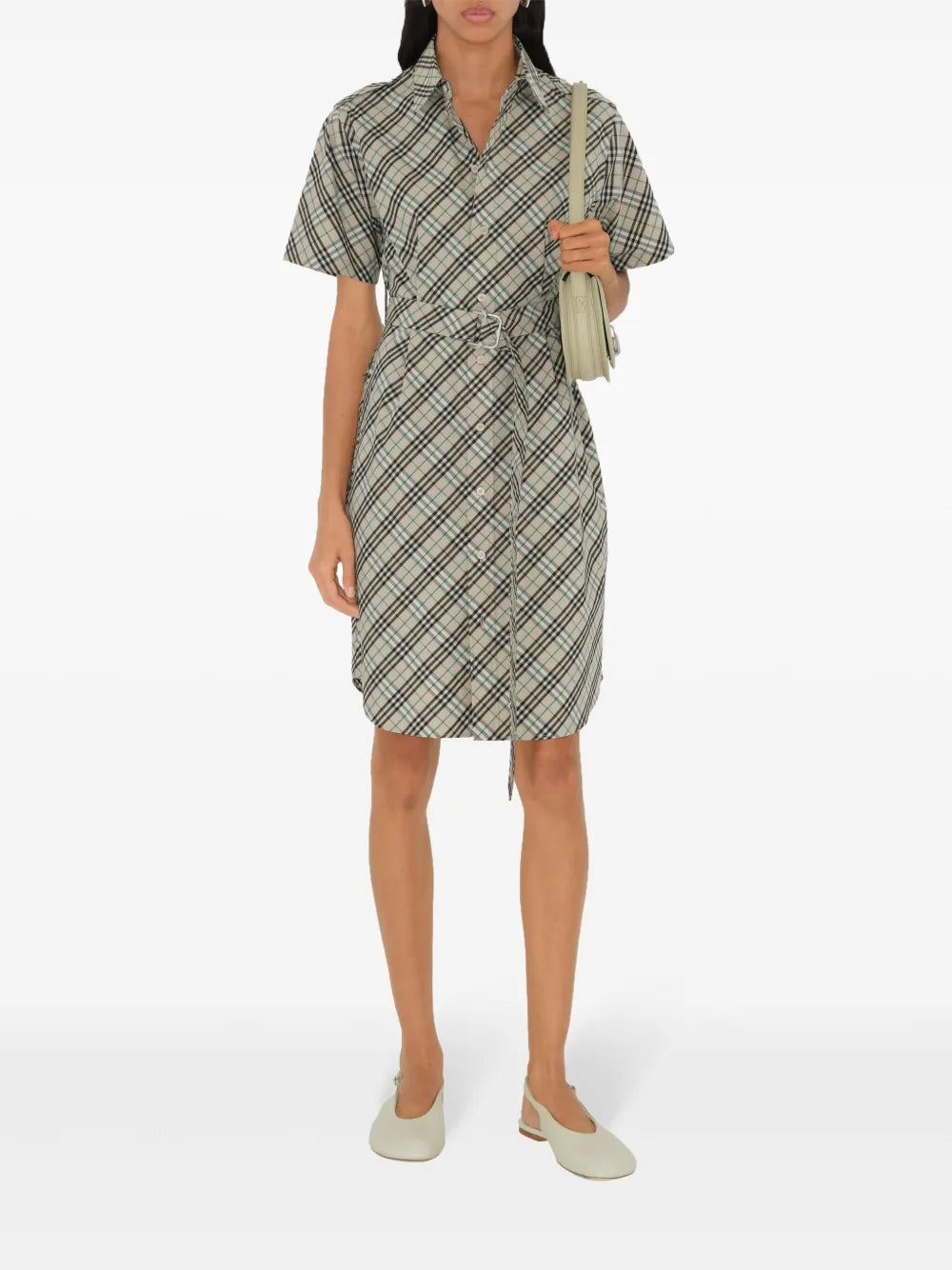 Robes Robe à carreaux Check Burberry Beige Femme