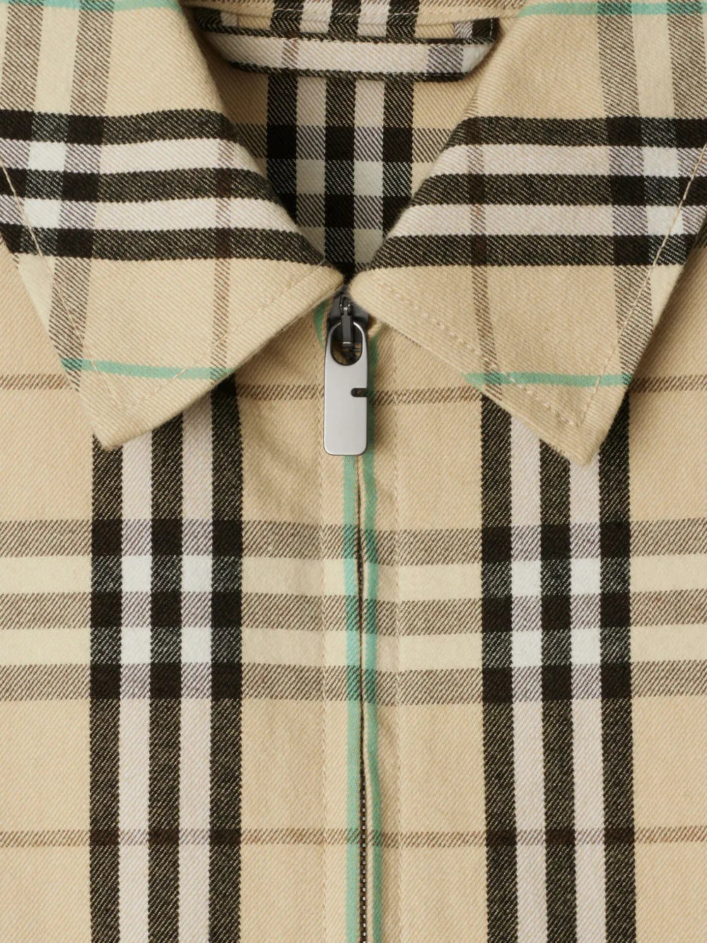 Vestes Veste Harrington à carreaux Burberry Beige Homme