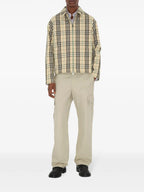 Jackets Checked Harrington Jacket Burberry Beige Homme