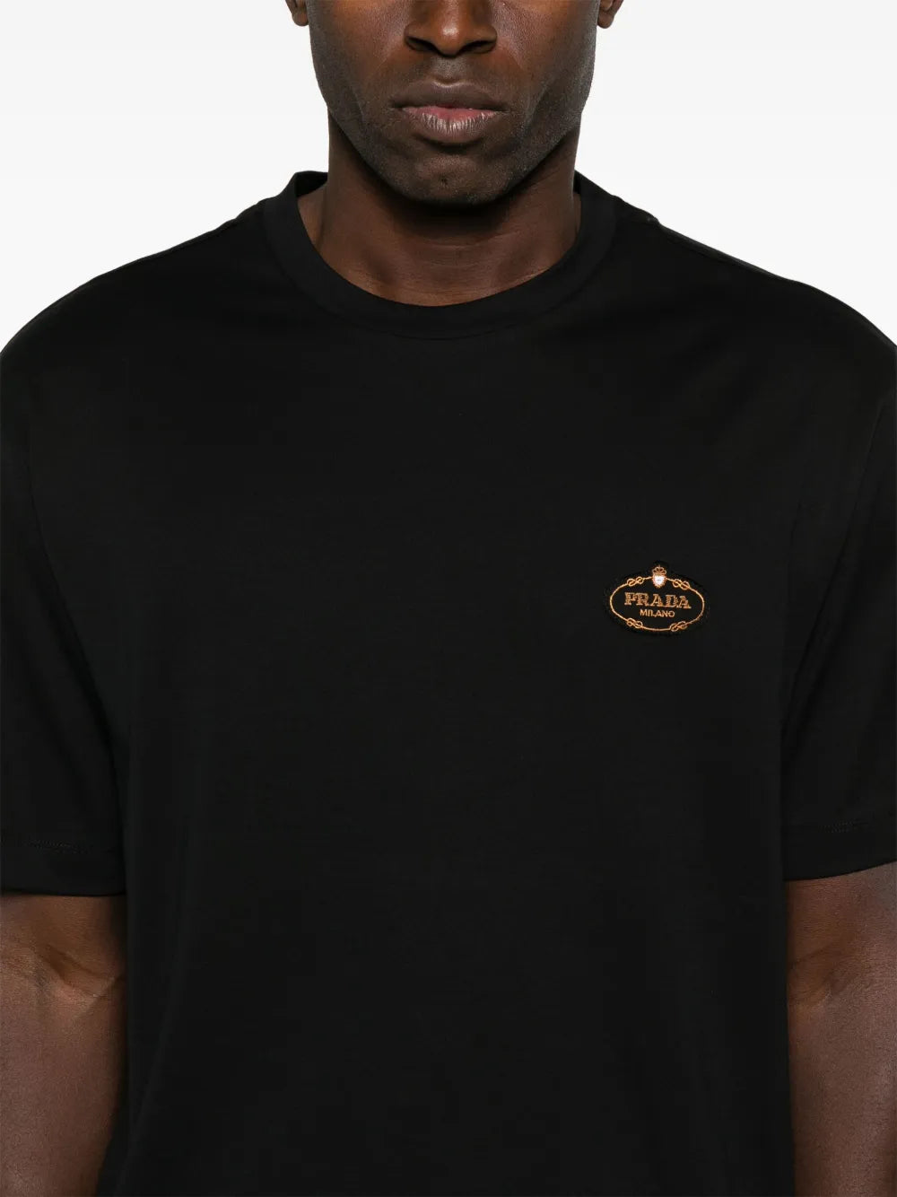 Camisetas T-shirt com Logo Prada Preto Homme