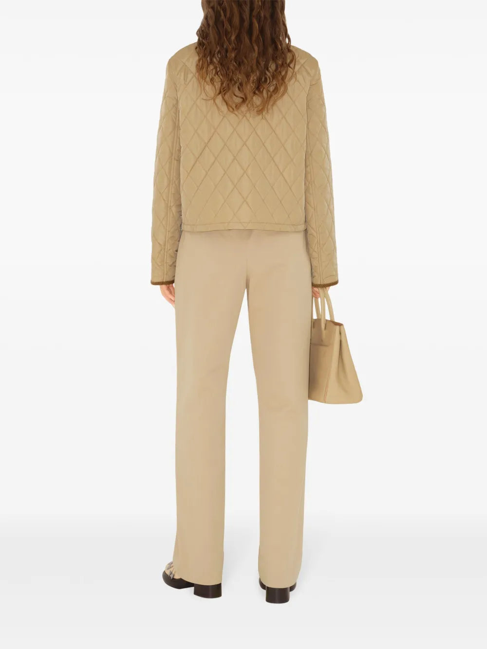Jaquetas Casaco Matelassé Burberry Bege Femme