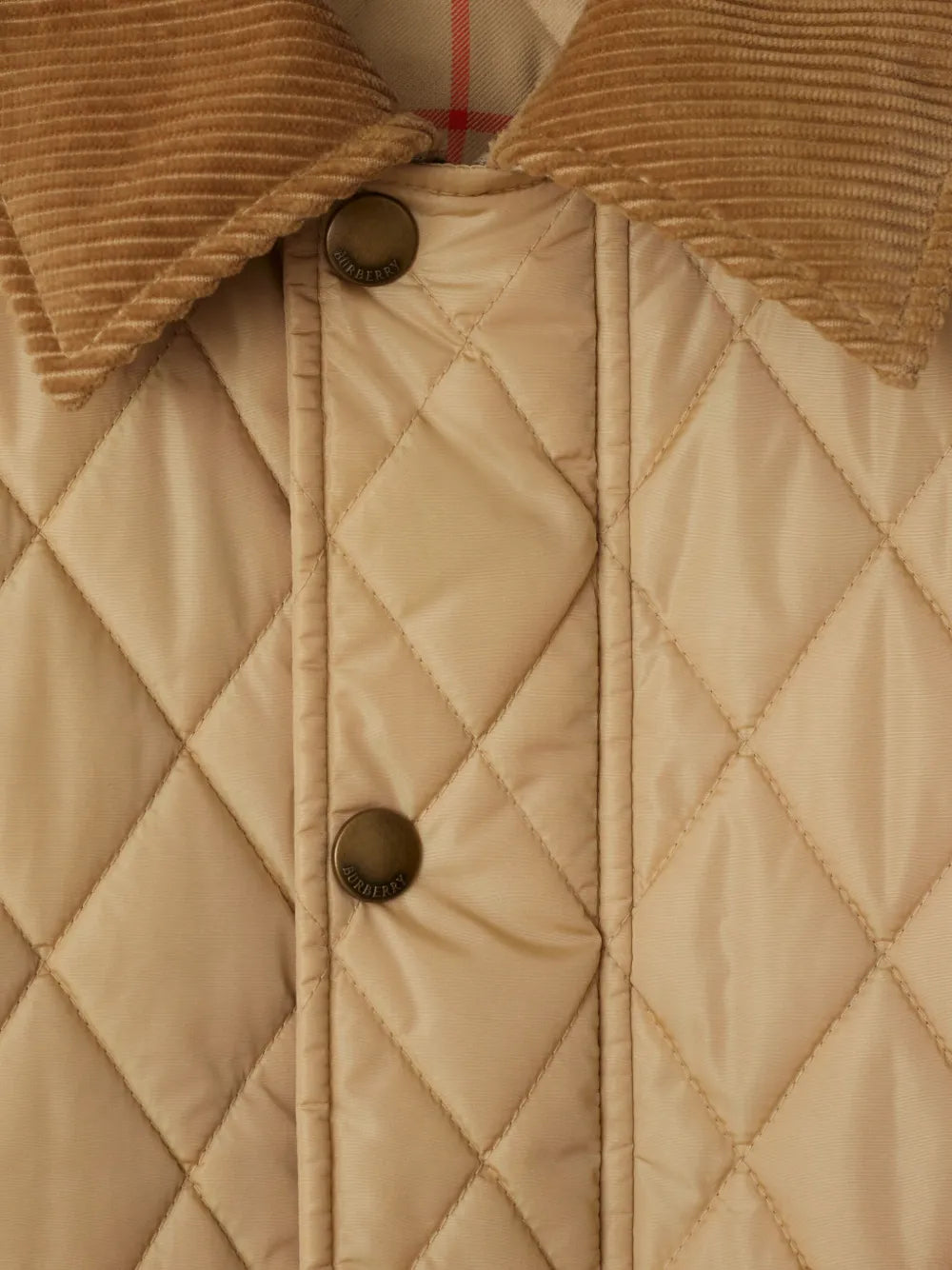 Jaquetas Casaco Matelassé Burberry Bege Femme
